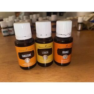 Young Living Essential Oils Lot Of 3 Tangerine Lemon Orange 15 ml Each NEW YLEO